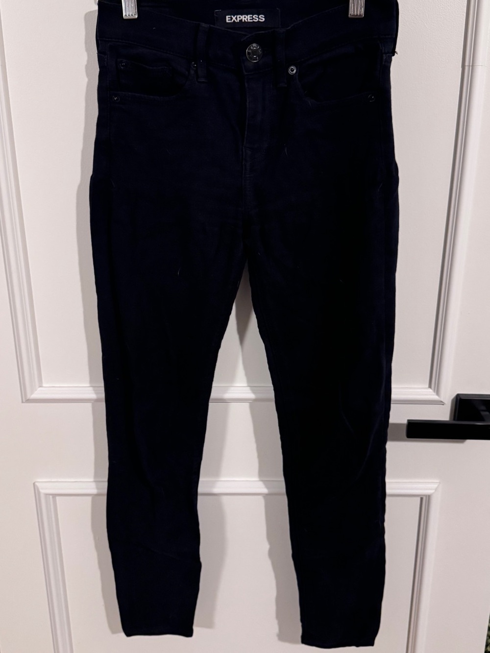 Express Black Mid-Rise Legging Jeans